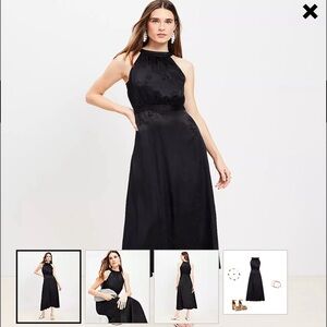 Beautiful jacquard print satin gown!